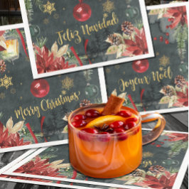 Weihnachtsfeiertag Splendor Feliz Navidad Serviette