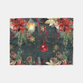 Weihnachtsfeiertag Splendor Fleecedecke (Vorderseite (Horizontal))