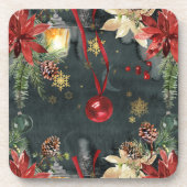 Weihnachtsfeiertag Splendor Getränkeuntersetzer (Vorderseite)