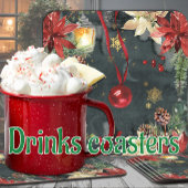 Weihnachtsfeiertag Splendor Getränkeuntersetzer