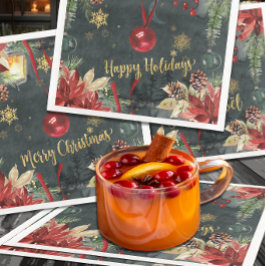 Weihnachtsfeiertag Splendor Happy Holidays Serviette