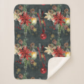 Weihnachtsfeiertag Splendor Sherpadecke (Vorderseite)