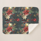 Weihnachtsfeiertag Splendor Sherpadecke (Vorderseite (Horizontal))