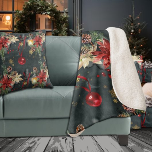 Weihnachtsfeiertag Splendor Sherpadecke