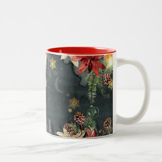 Weihnachtsfeiertag Splendor Zweifarbige Tasse (Rechts)