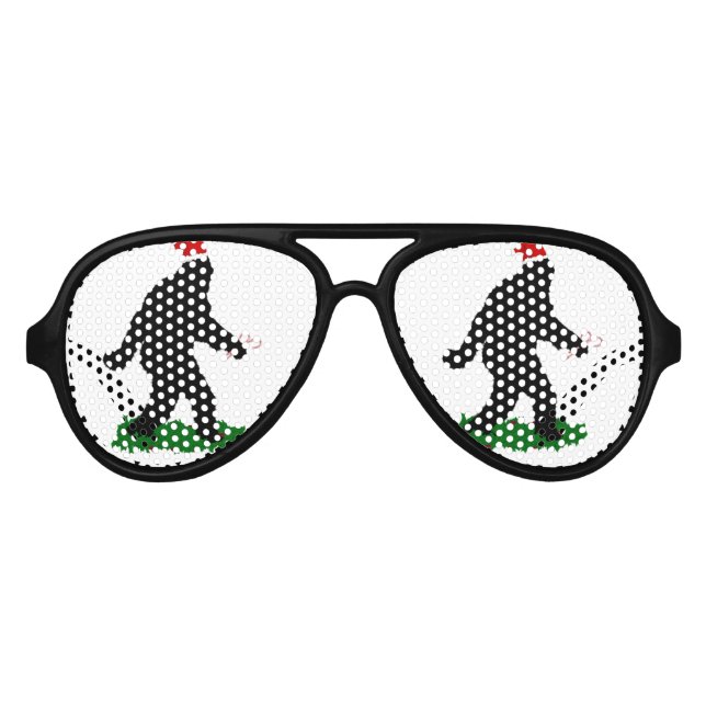 Weihnachtsfeiertag - Squatchin' mit Candy Canes Partybrille (Vorderseite)