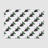 Weihnachtsfeiertag - Squatchin' mit Candy Canes Seidenpapier (Vorderseite)