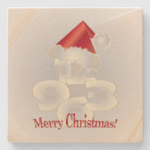 Weihnachtsfeiertag Steinuntersetzer (Vorderseite)