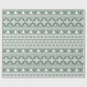 Weihnachtsfeiertag Strick Ugly Sweater Geschenkpapier (Flach)