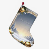 Weihnachtsfeiertag Strumpf Großer Weihnachtsstrumpf (Vorderansicht (hängend))