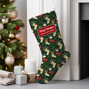 Weihnachtsfeiertag Strumpf Individuelle Name Gesch Großer Weihnachtsstrumpf