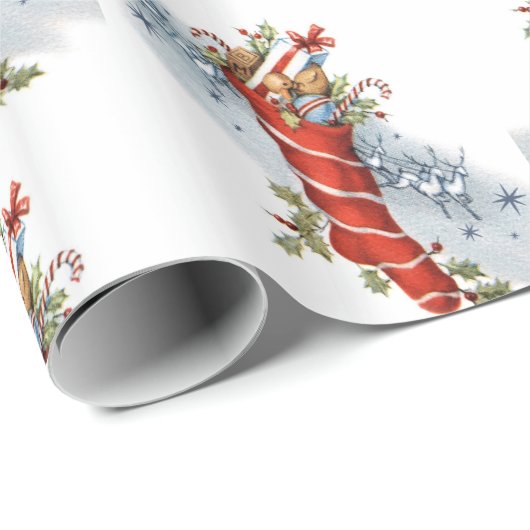 Weihnachtsfeiertag Strumpf Party Packung Geschenkpapier (Rolleneckpunkt)