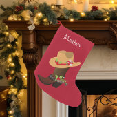 Weihnachtsfeiertag Südwestlicher Cowboy Boot Kleiner Weihnachtsstrumpf