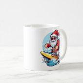 Weihnachtsfeiertag Surfen Weihnachtswaves Kaffeetasse (VorderseiteRechts)