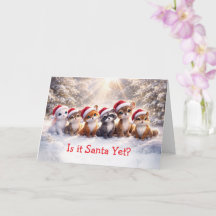 Weihnachtsfeiertag Süße Waldtiere