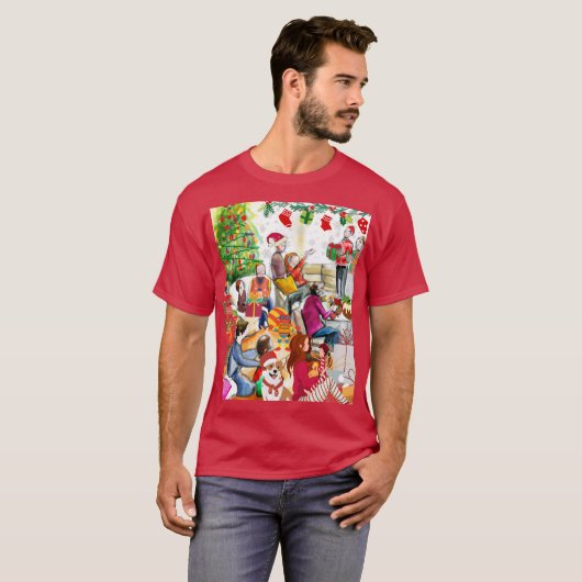 Weihnachtsfeiertag T-Shirt (Vorne ganz)