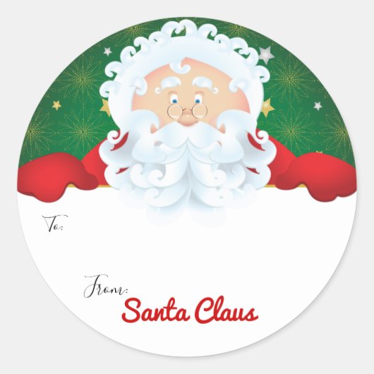 Weihnachtsfeiertag - Tag Runder Aufkleber (Vorderseite)