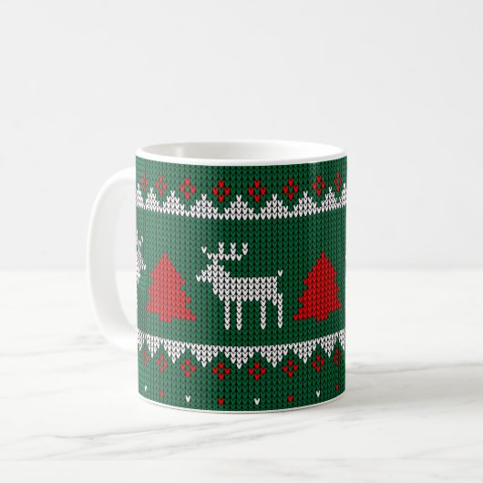 Weihnachtsfeiertag-Tasse Kaffeetasse (Vorderseite Links)