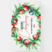 Weihnachtsfeiertag Tischset Banner (Vertikal)