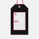 Weihnachtsfeiertag Toast Geschenkanhänger (Rückseite)