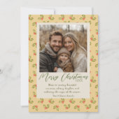 Weihnachtsfeiertag Traditionelles Vintages Kitsch  Feiertagskarte (Vorderseite)