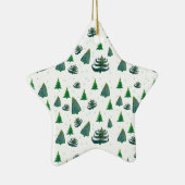 Weihnachtsfeiertag Trees Star Ornament (Rechts)