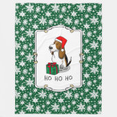 Weihnachtsfeiertag (Tribfarbe 1) Niedlich Fleecedecke (Vorderseite)