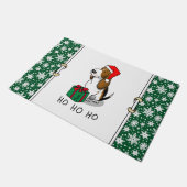 Weihnachtsfeiertag (Tribfarbe 1) Niedlich Fußmatte (Schrägansicht)