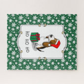 Weihnachtsfeiertag (Tribfarbe 1) Niedlich Puzzle (Horizontal)