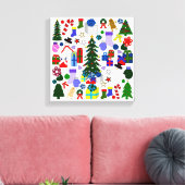 Weihnachtsfeiertag - überwundenes Bild von Canvas Leinwanddruck (Insitu (Wohnzimmer))