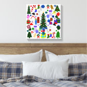 Weihnachtsfeiertag - überwundenes Bild von Canvas Leinwanddruck (Insitu (Schlafzimmer))