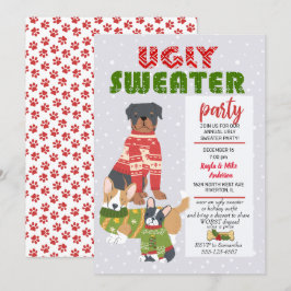 Weihnachtsfeiertag Ugly Sweater Party Einladung