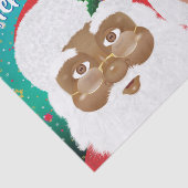 Weihnachtsfeiertag und Frau Claus Biracial Seidenpapier (Ausschnitt)