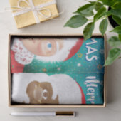 Weihnachtsfeiertag und Frau Claus Biracial Seidenpapier (Geschenk)