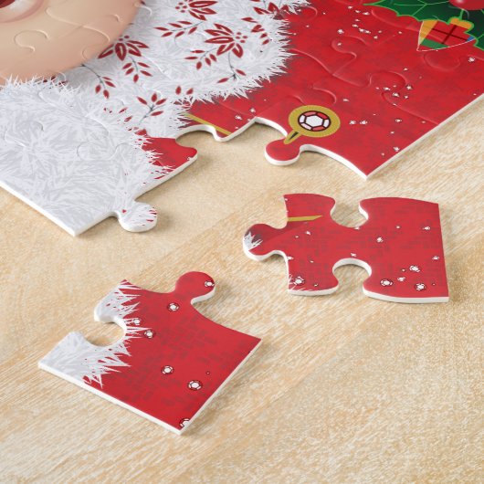 Weihnachtsfeiertag und Frau Claus Puzzle (Seite)