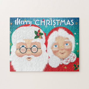 Weihnachtsfeiertag und Frau Claus Puzzle