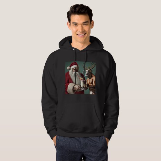 Weihnachtsfeiertag und Krampus Hoodie (Vorne ganz)