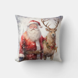 Weihnachtsfeiertag und Reindeer - Wohngestaltung Kissen