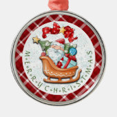 Weihnachtsfeiertag und Weihnachten Keramik Ornament Aus Metall (Vorne)