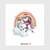 Weihnachtsfeiertag - Unicorn Aufkleber (Blatt)