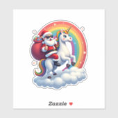 Weihnachtsfeiertag - Unicorn Aufkleber (Blatt)