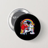 Weihnachtsfeiertag - Unicorn Button (Vorne & Hinten)