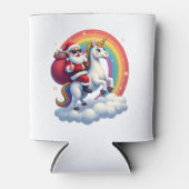 Weihnachtsfeiertag - Unicorn Dosenkühler (Vorderseite)