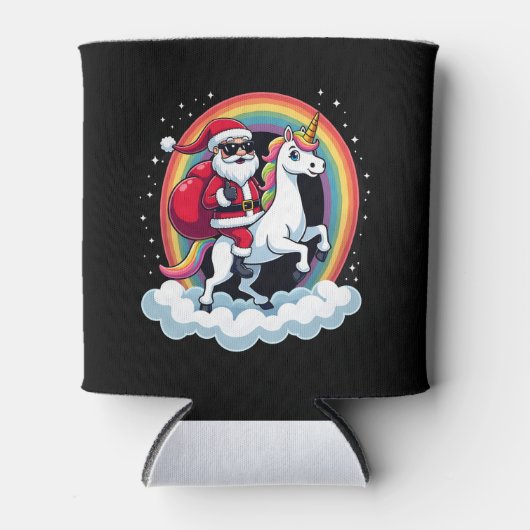 Weihnachtsfeiertag - Unicorn Dosenkühler (Vorderseite)