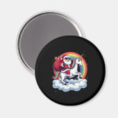 Weihnachtsfeiertag - Unicorn Magnet (Vorderseite/Rückseite)
