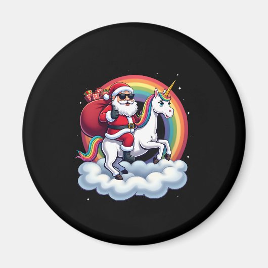 Weihnachtsfeiertag - Unicorn Magnet (Vorne)