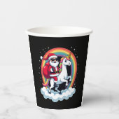 Weihnachtsfeiertag - Unicorn Pappbecher (Vorderseite)