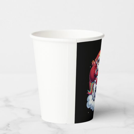 Weihnachtsfeiertag - Unicorn Pappbecher (Rechts)