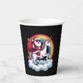 Weihnachtsfeiertag - Unicorn Pappbecher (Vorderseite)