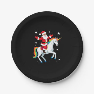Weihnachtsfeiertag - Unicorn Pappteller